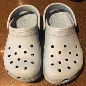 Light blue Crocs